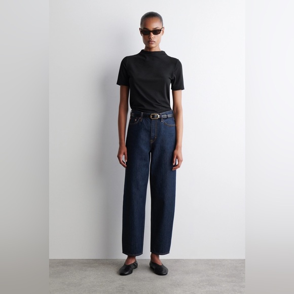 COS Arch High Rise Women Jeans - Dark Blue - Picture 1 of 7